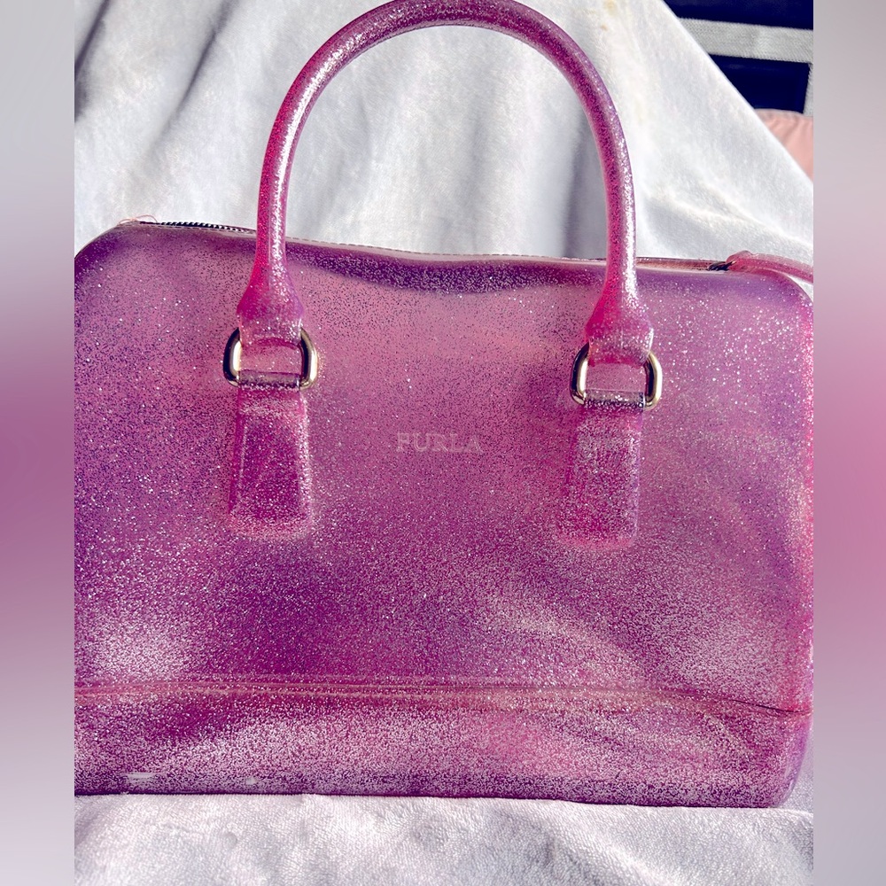 Furla Candy Pink Glitter Women's Bag